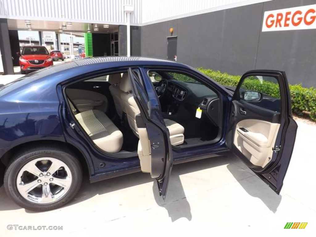 2013 Charger SE - Jazz Blue / Black/Light Frost Beige photo #9