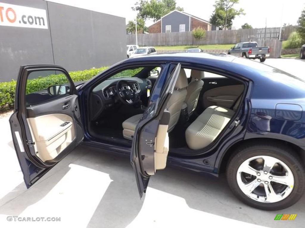 2013 Charger SE - Jazz Blue / Black/Light Frost Beige photo #10