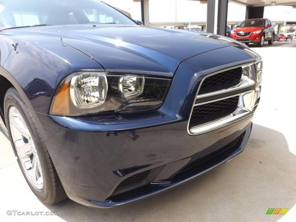 2013 Charger SE - Jazz Blue / Black/Light Frost Beige photo #13