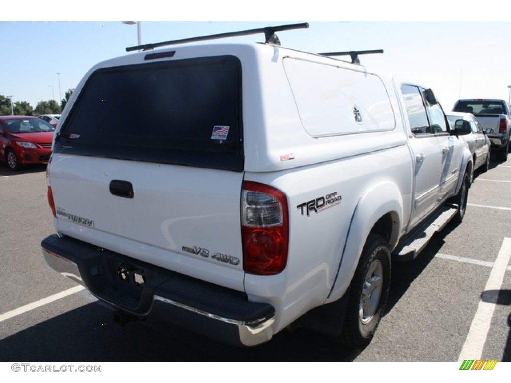 2005 Tundra SR5 Double Cab 4x4 - Natural White / Light Charcoal photo #2