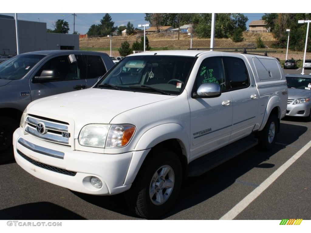 2005 Tundra SR5 Double Cab 4x4 - Natural White / Light Charcoal photo #4