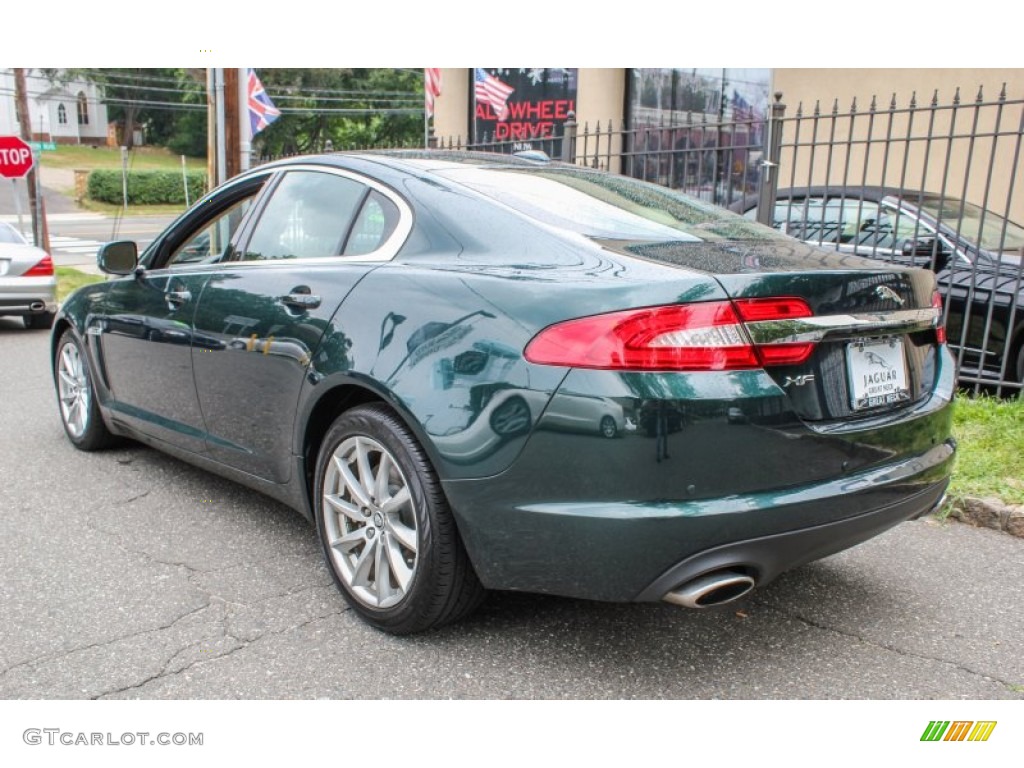 2012 XF  - British Racing Green Metallic / Barley/Warm Charcoal photo #4