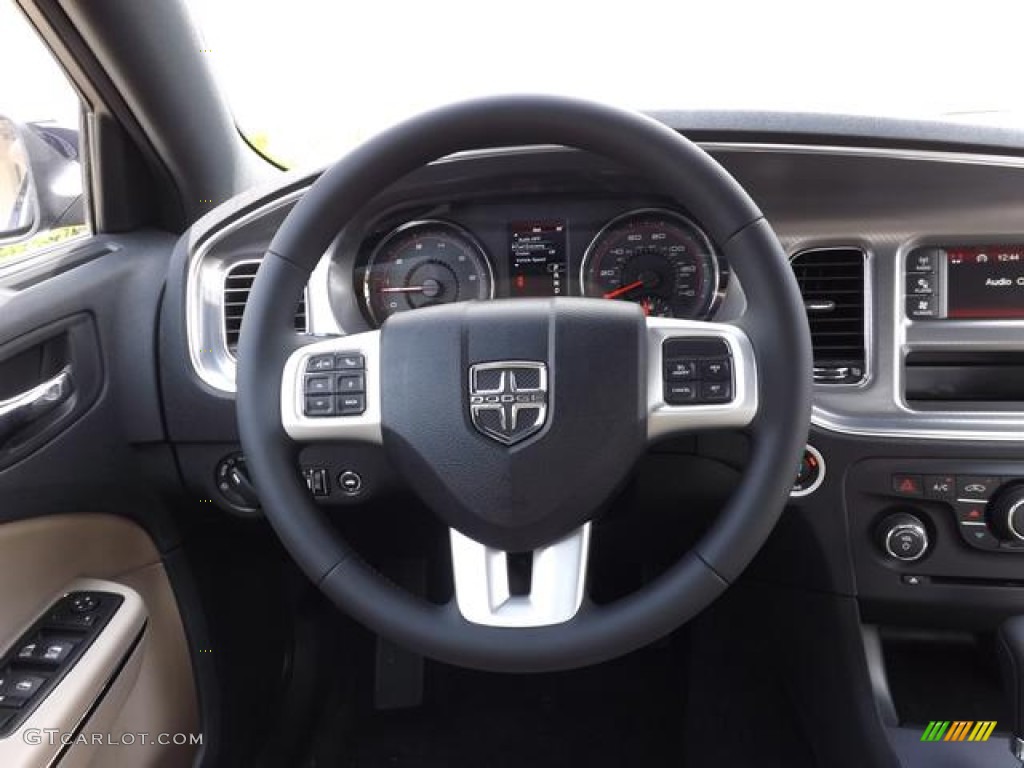 2013 Charger SE - Jazz Blue / Black/Light Frost Beige photo #17
