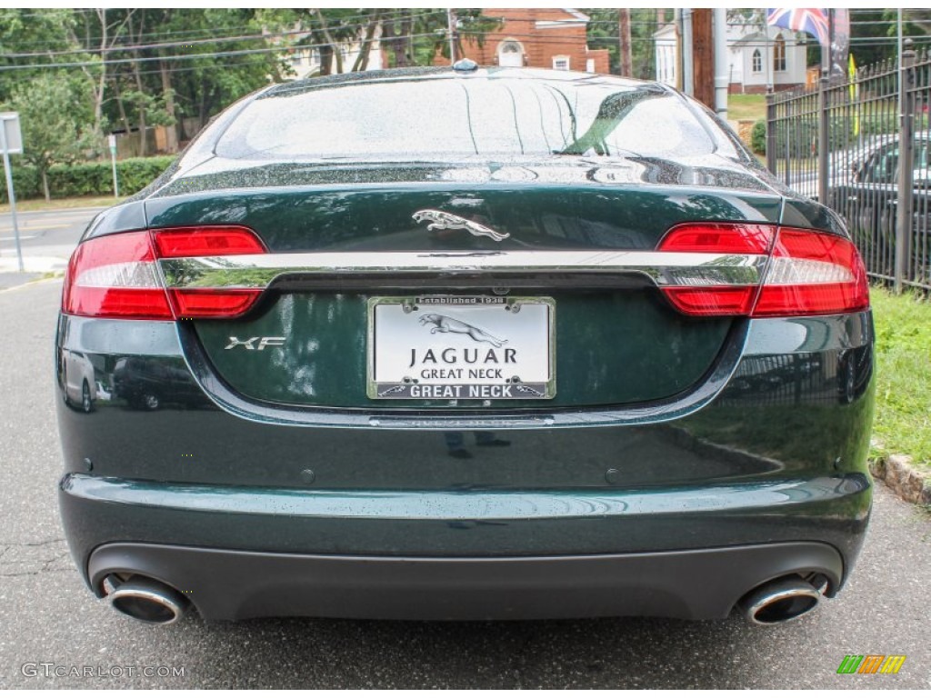 2012 XF  - British Racing Green Metallic / Barley/Warm Charcoal photo #5