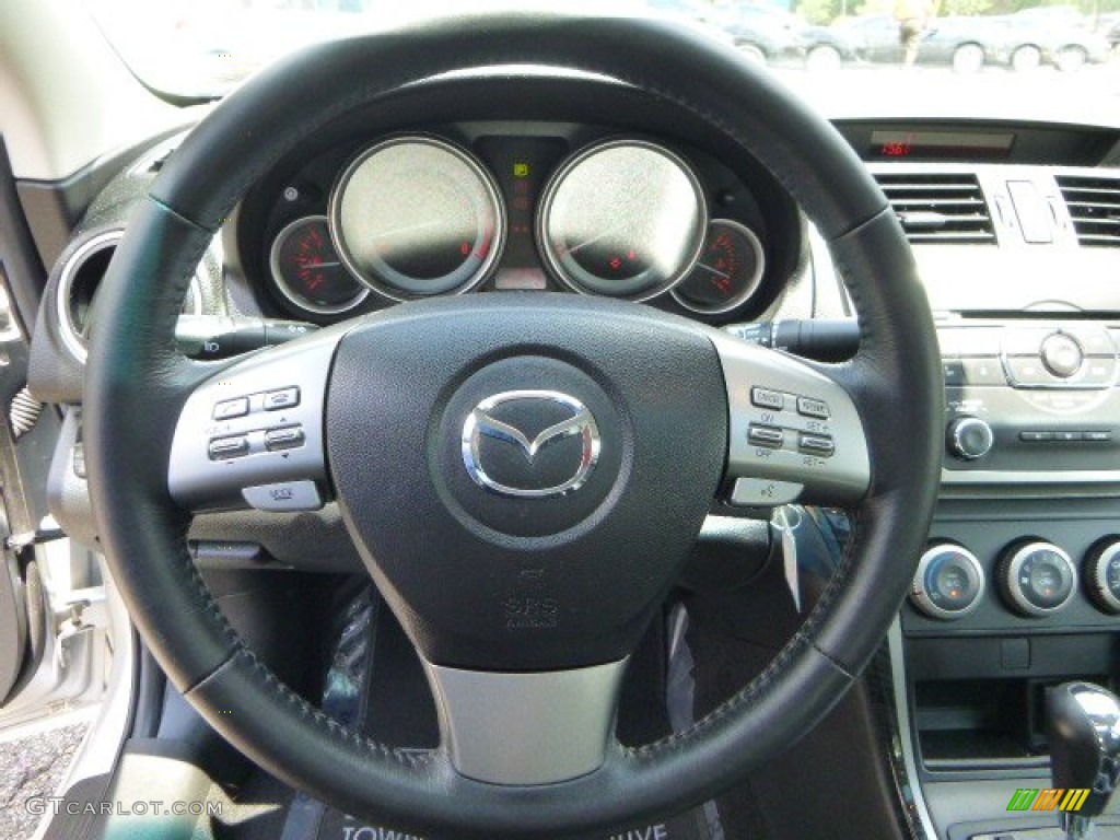 2010 MAZDA6 s Touring Sedan - Brilliant Silver Metallic / Black photo #22