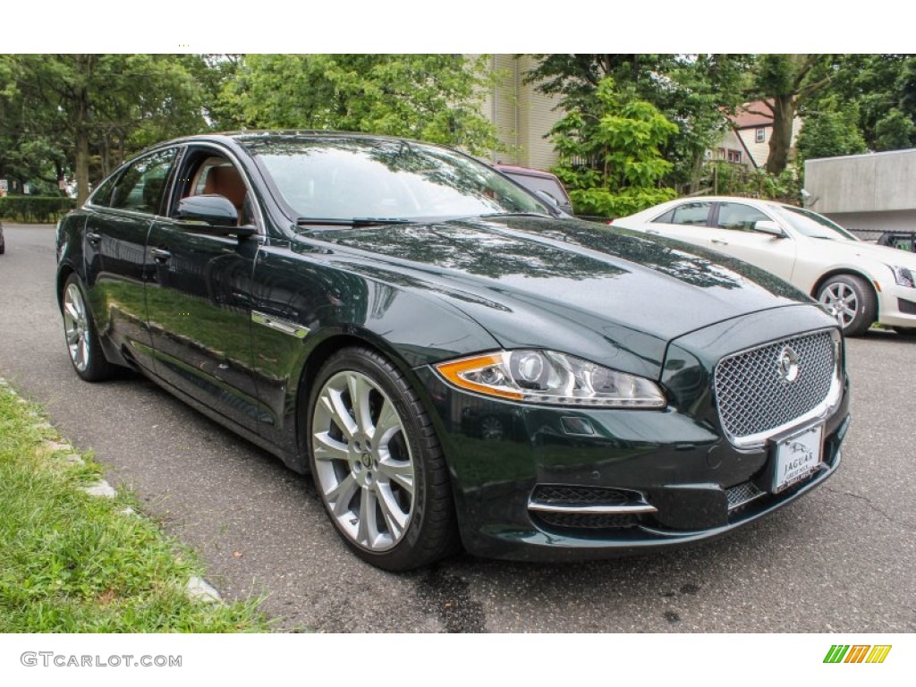 2011 XJ XJL - Botanical Green Metallic / London Tan/Jet Black photo #7