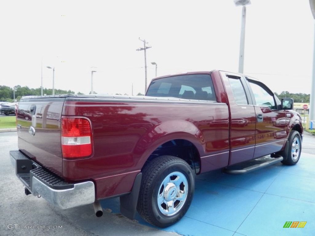 2006 F150 XLT SuperCab - Dark Toreador Red Metallic / Medium/Dark Flint photo #6