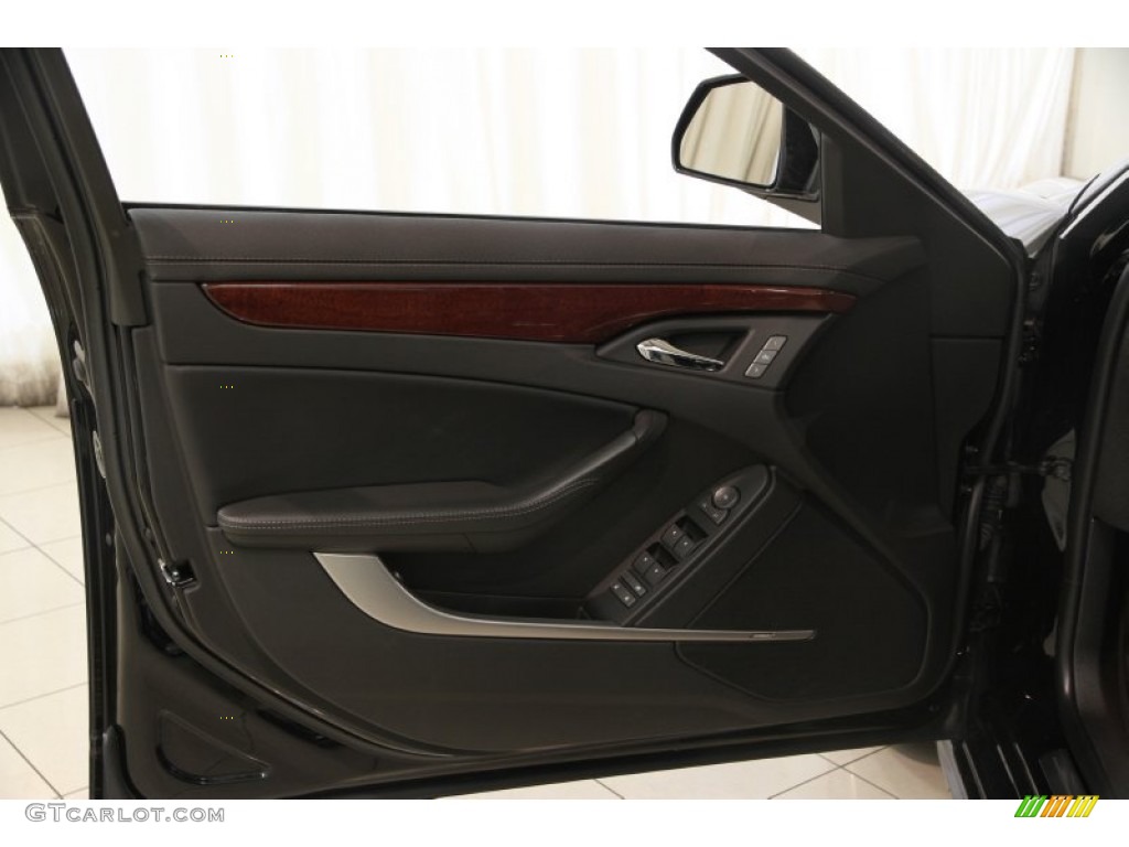 2012 Cadillac CTS 4 3.6 AWD Sedan Ebony/Ebony Door Panel Photo #84115193