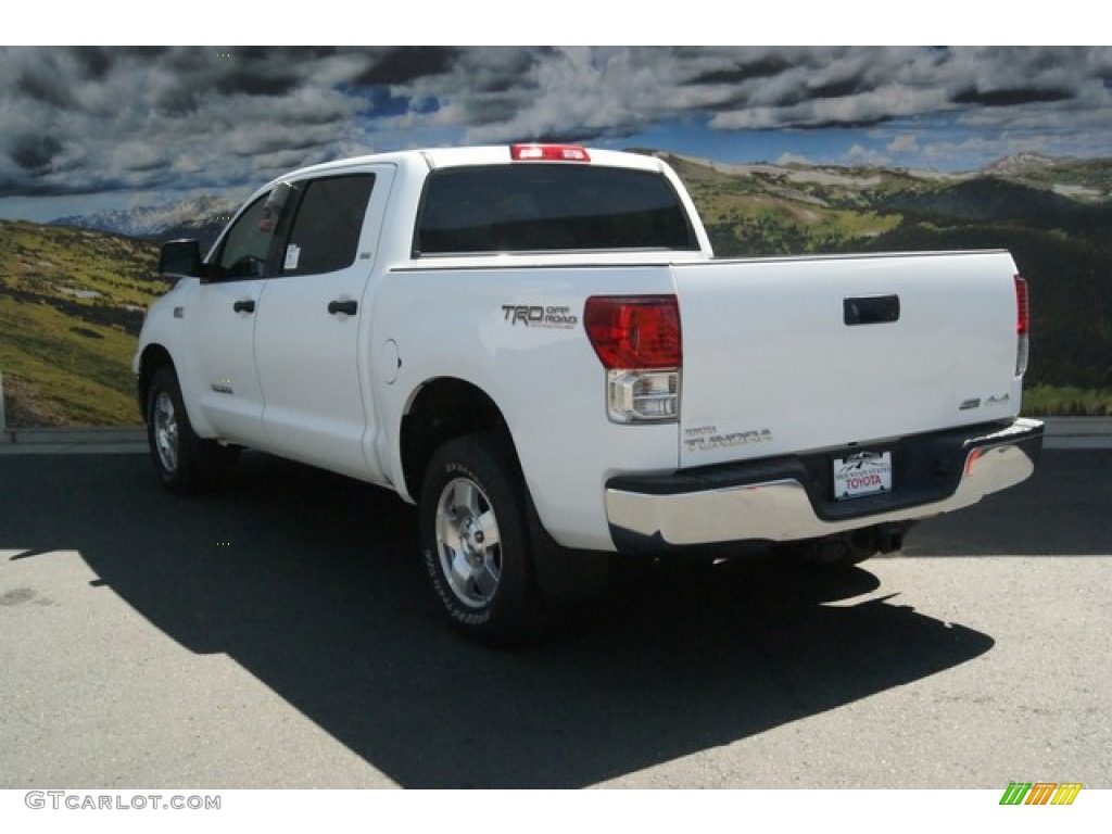 2013 Tundra TRD CrewMax 4x4 - Super White / Sand Beige photo #2