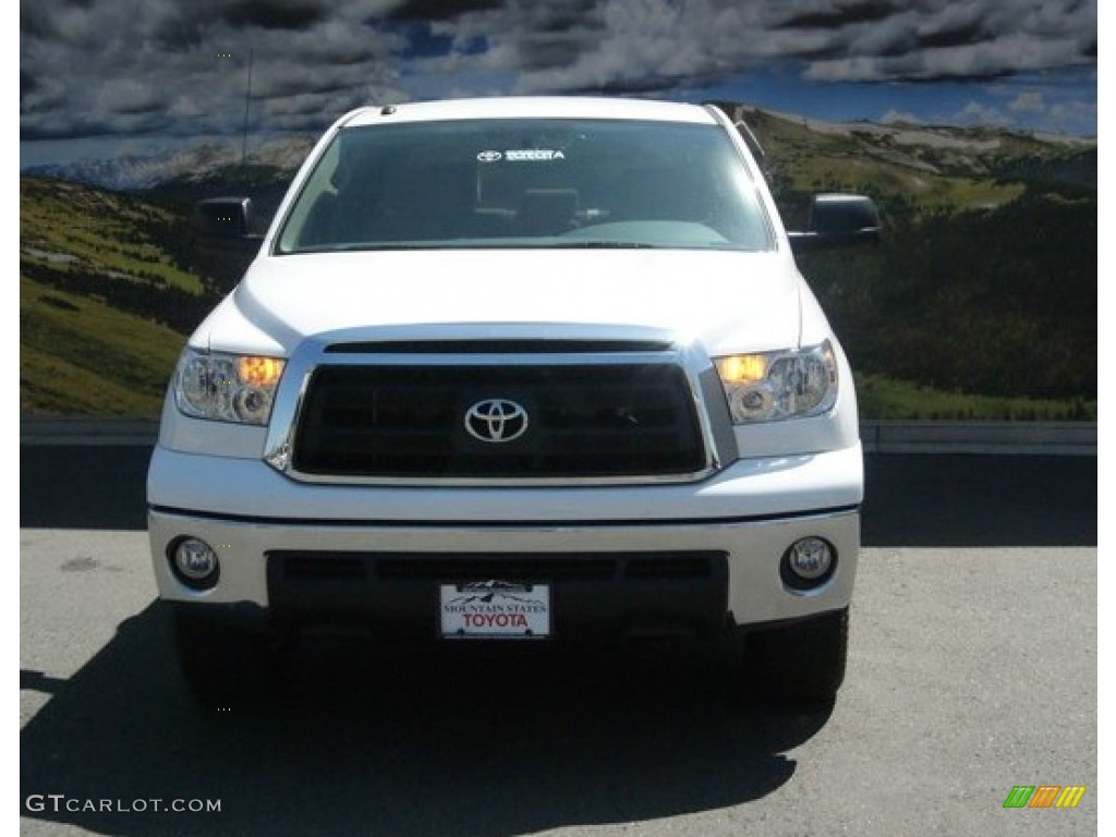 2013 Tundra TRD CrewMax 4x4 - Super White / Sand Beige photo #3