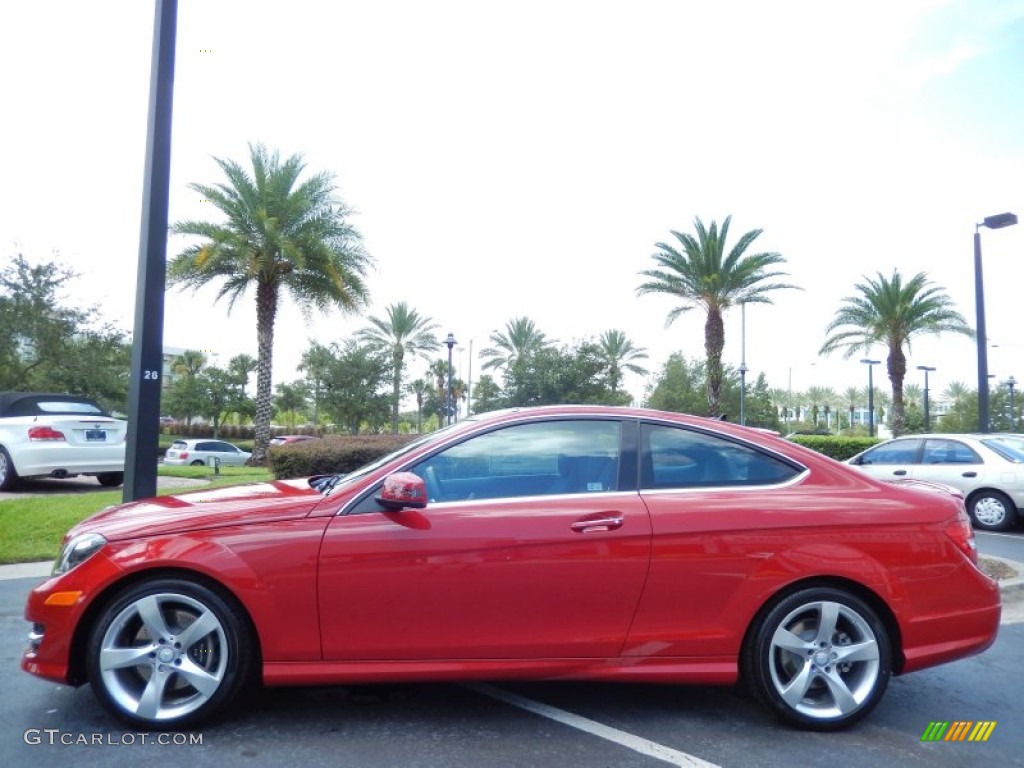 Mars Red 2014 Mercedes-Benz C 350 Coupe Exterior Photo #84116503