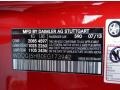590: Mars Red 2014 Mercedes-Benz C 350 Coupe Color Code