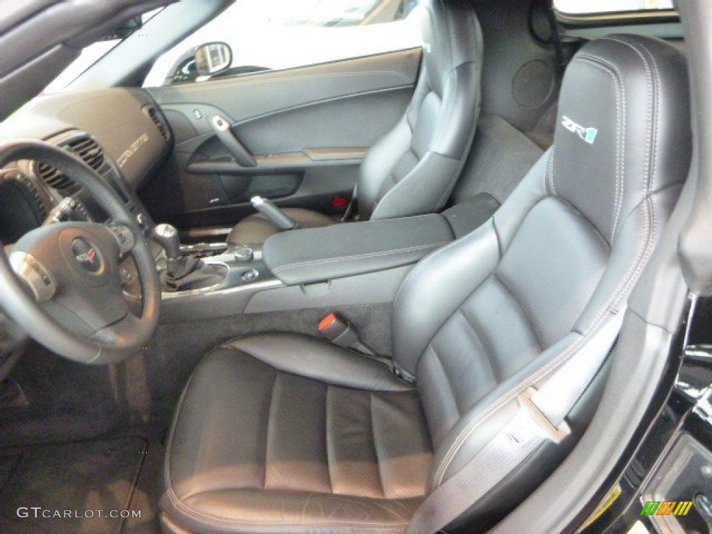 Ebony Black Interior 2011 Chevrolet Corvette ZR1 Photo #84116897