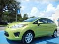 2012 Lime Squeeze Metallic Ford Fiesta SE Hatchback  photo #1