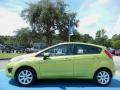 2012 Lime Squeeze Metallic Ford Fiesta SE Hatchback  photo #2