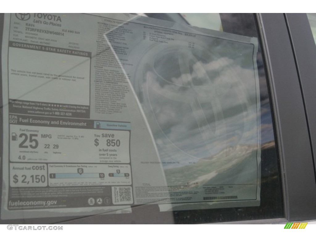 2013 RAV4 XLE AWD - Magnetic Gray Metallic / Ash photo #10