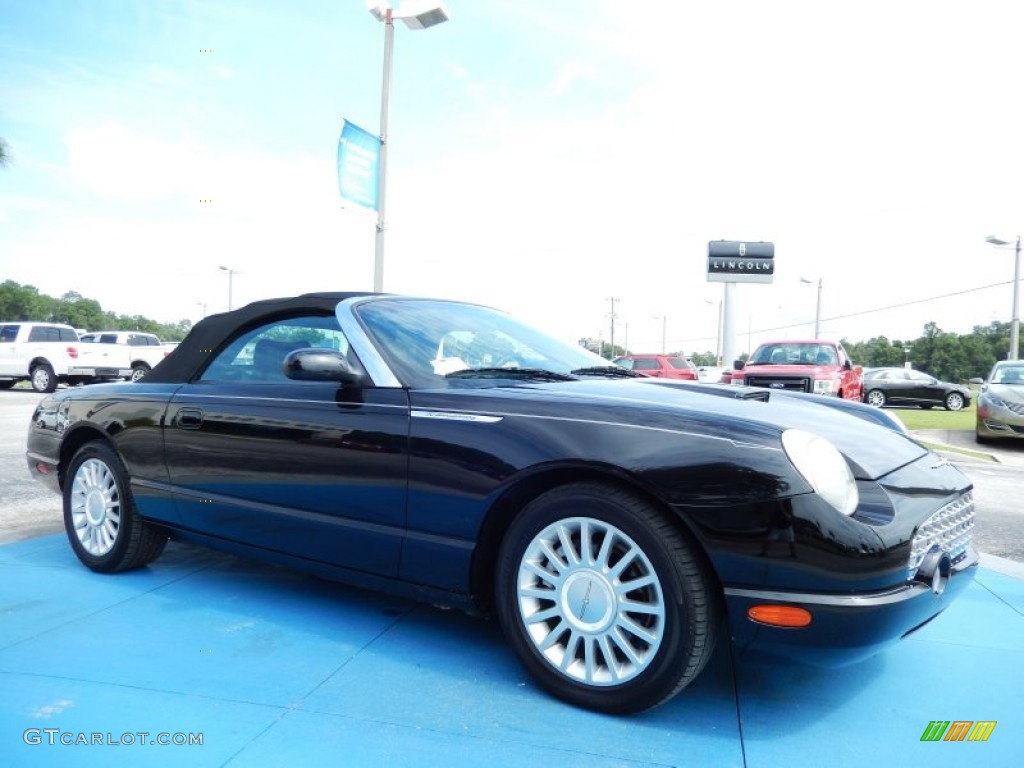 2005 Thunderbird Premium Roadster - Evening Black / Black Ink photo #7
