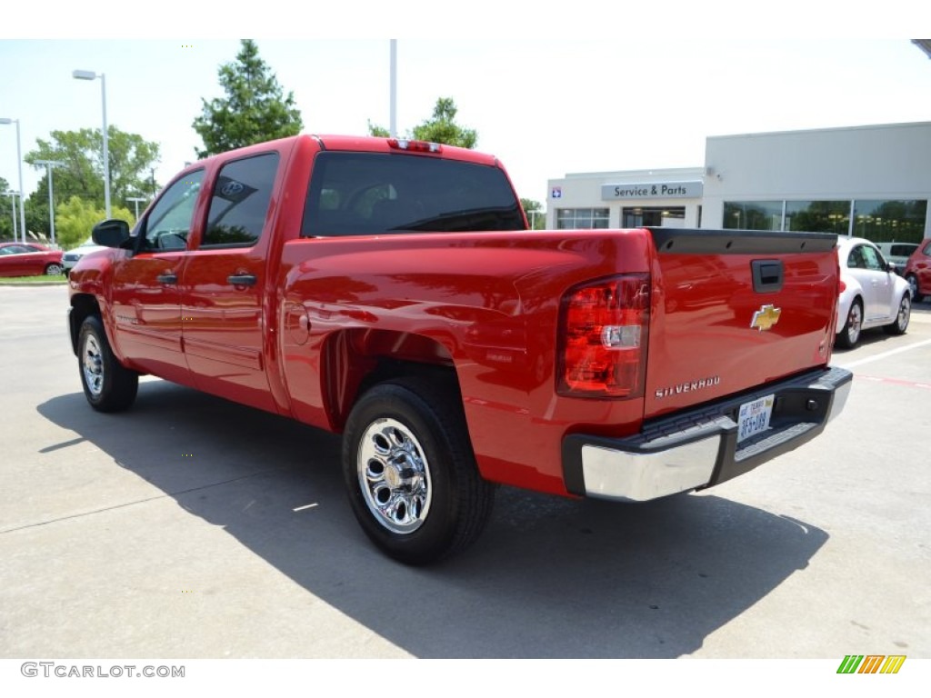 2013 Silverado 1500 LT Crew Cab - Victory Red / Light Titanium/Dark Titanium photo #3