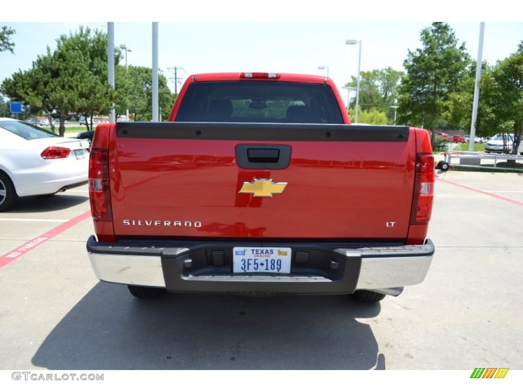 2013 Silverado 1500 LT Crew Cab - Victory Red / Light Titanium/Dark Titanium photo #4