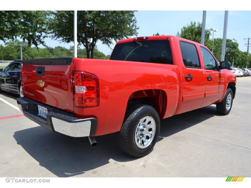 2013 Silverado 1500 LT Crew Cab - Victory Red / Light Titanium/Dark Titanium photo #5