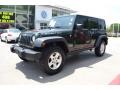 2011 Natural Green Pearl Jeep Wrangler Unlimited Rubicon 4x4  photo #1