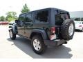 2011 Natural Green Pearl Jeep Wrangler Unlimited Rubicon 4x4  photo #3