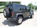 2011 Natural Green Pearl Jeep Wrangler Unlimited Rubicon 4x4  photo #5