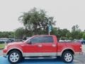 2007 Bright Red Ford F150 Lariat SuperCrew  photo #2