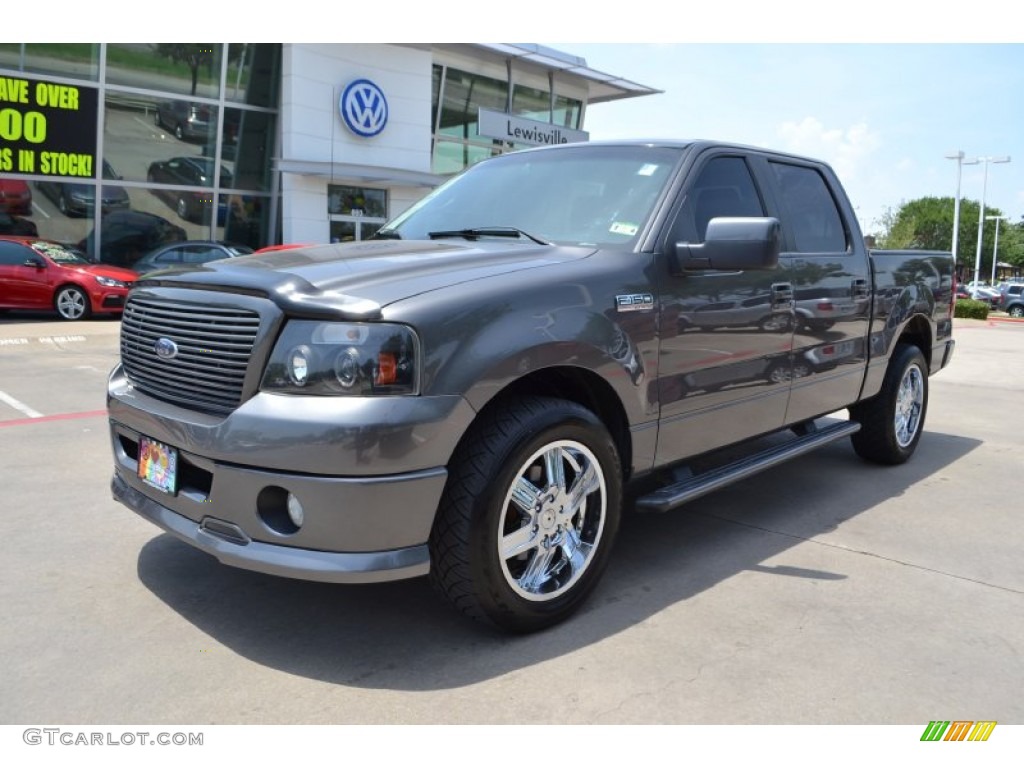 2007 F150 XLT SuperCrew - Dark Shadow Grey Metallic / Black photo #1