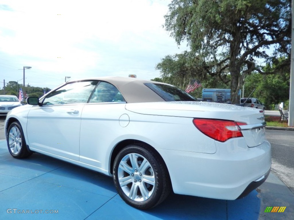 2013 200 Touring Convertible - Bright White / Black/Light Frost Beige photo #3