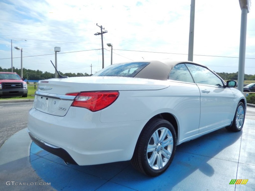 2013 200 Touring Convertible - Bright White / Black/Light Frost Beige photo #5