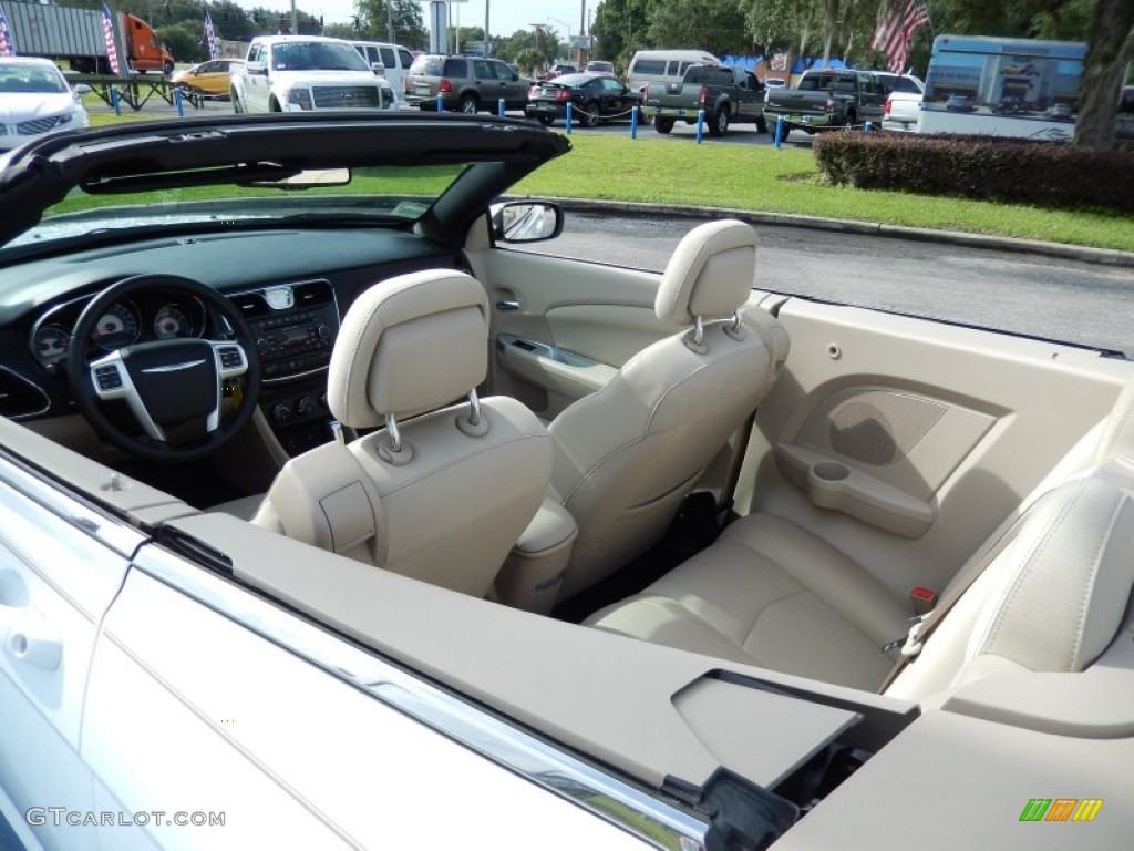 2013 200 Touring Convertible - Bright White / Black/Light Frost Beige photo #11