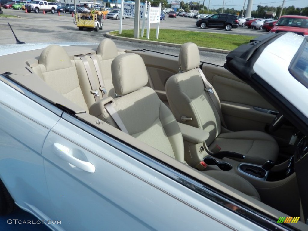 2013 200 Touring Convertible - Bright White / Black/Light Frost Beige photo #13
