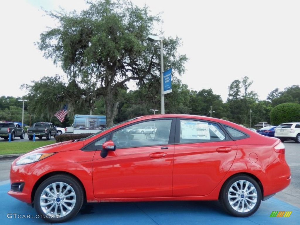 Race Red 2014 Ford Fiesta SE Sedan Exterior Photo #84121961