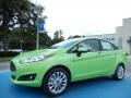 Green Envy - Fiesta SE Sedan Photo No. 1