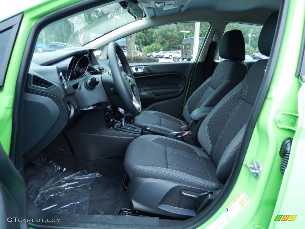 Charcoal Black Interior 2014 Ford Fiesta SE Sedan Photo #84122294