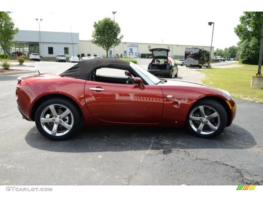 2009 Solstice GXP Roadster - Wicked Ruby Red / Ebony photo #4