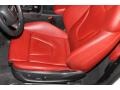 Magma Red Silk Nappa Leather Front Seat Photo for 2010 Audi S5 #84123404