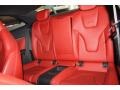 Magma Red Silk Nappa Leather Rear Seat Photo for 2010 Audi S5 #84123785