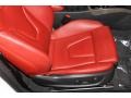 Magma Red Silk Nappa Leather Front Seat Photo for 2010 Audi S5 #84123869