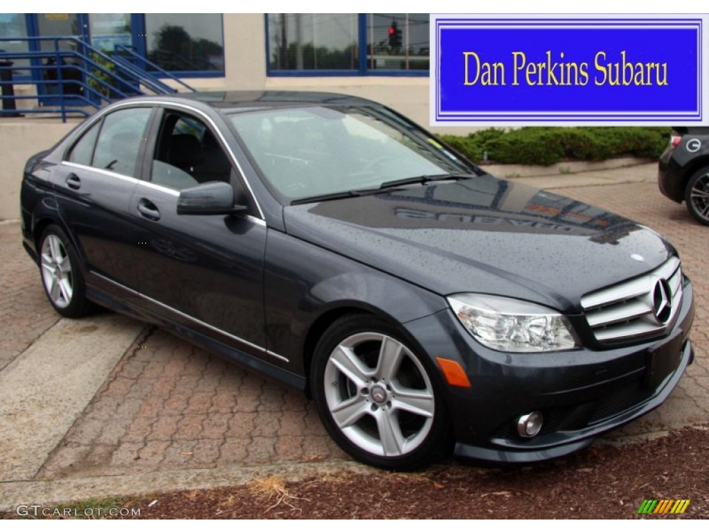 2010 C 300 Sport 4Matic - Steel Grey Metallic / Grey/Black photo #1