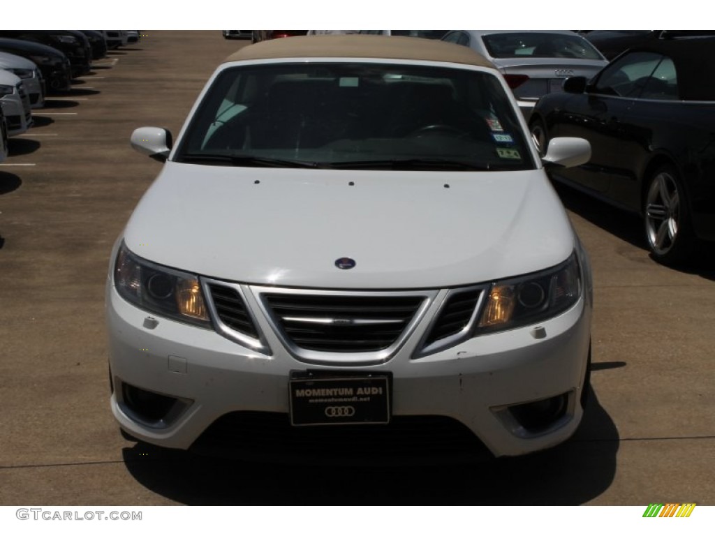 2008 9-3 Aero Convertible - Arctic White / Black photo #4