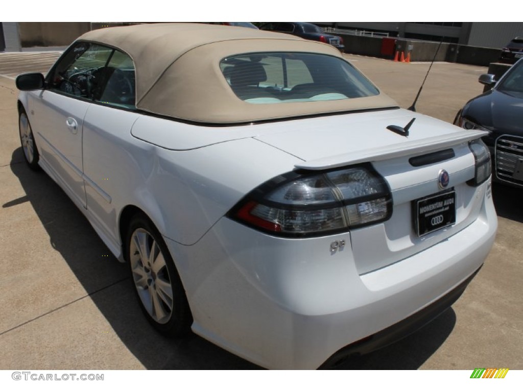 2008 9-3 Aero Convertible - Arctic White / Black photo #7
