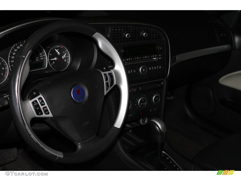 2008 9-3 Aero Convertible - Arctic White / Black photo #14