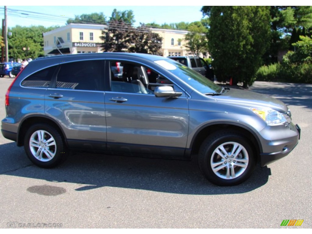 2011 CR-V EX-L 4WD - Polished Metal Metallic / Gray photo #4