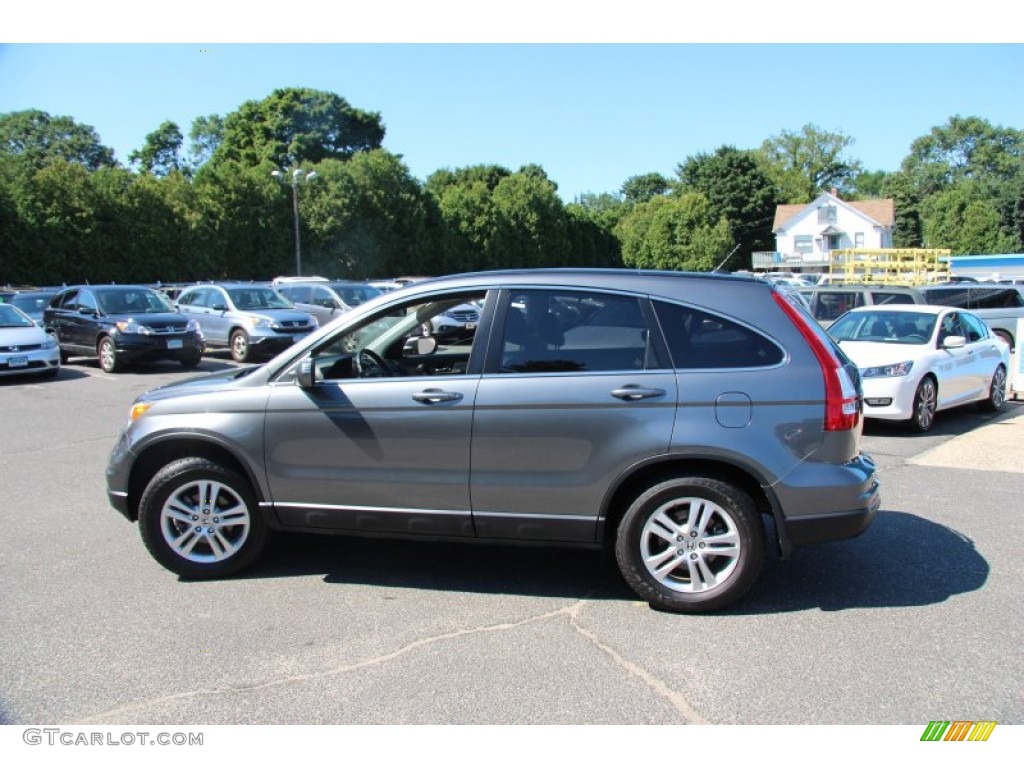 2011 CR-V EX-L 4WD - Polished Metal Metallic / Gray photo #11