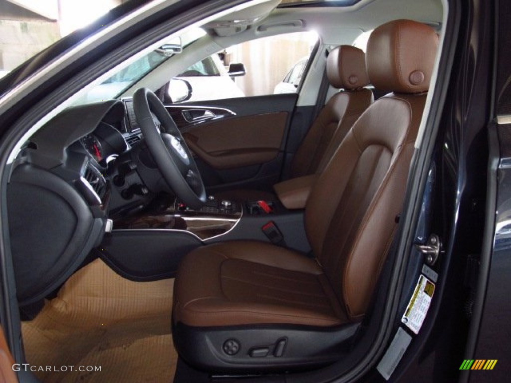 Nougat Brown Interior 2014 Audi A6 3.0T quattro Sedan Photo #84126725
