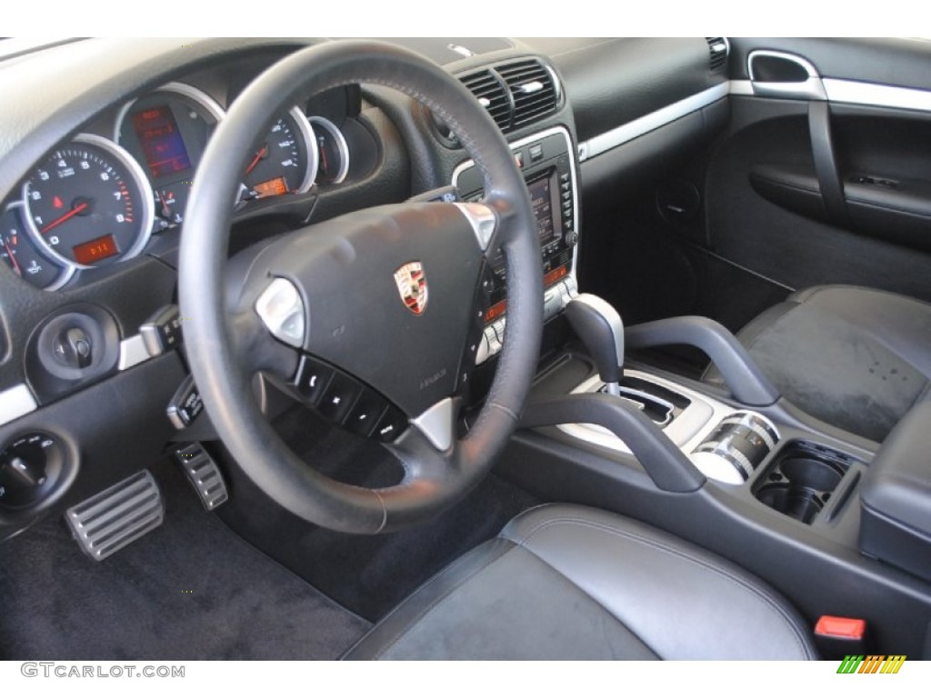 Black w/ Alcantara Seat Inlay Interior 2008 Porsche Cayenne GTS Photo #84127214