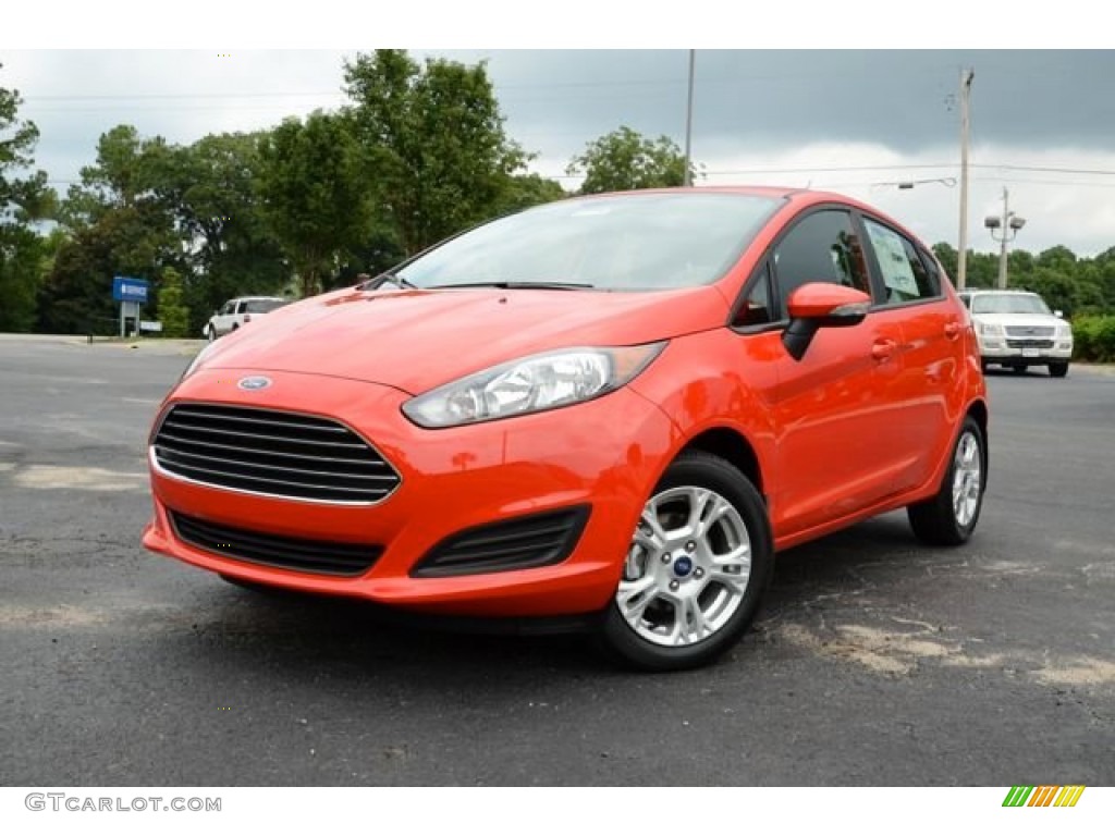 Race Red 2014 Ford Fiesta SE Hatchback Exterior Photo #84127268