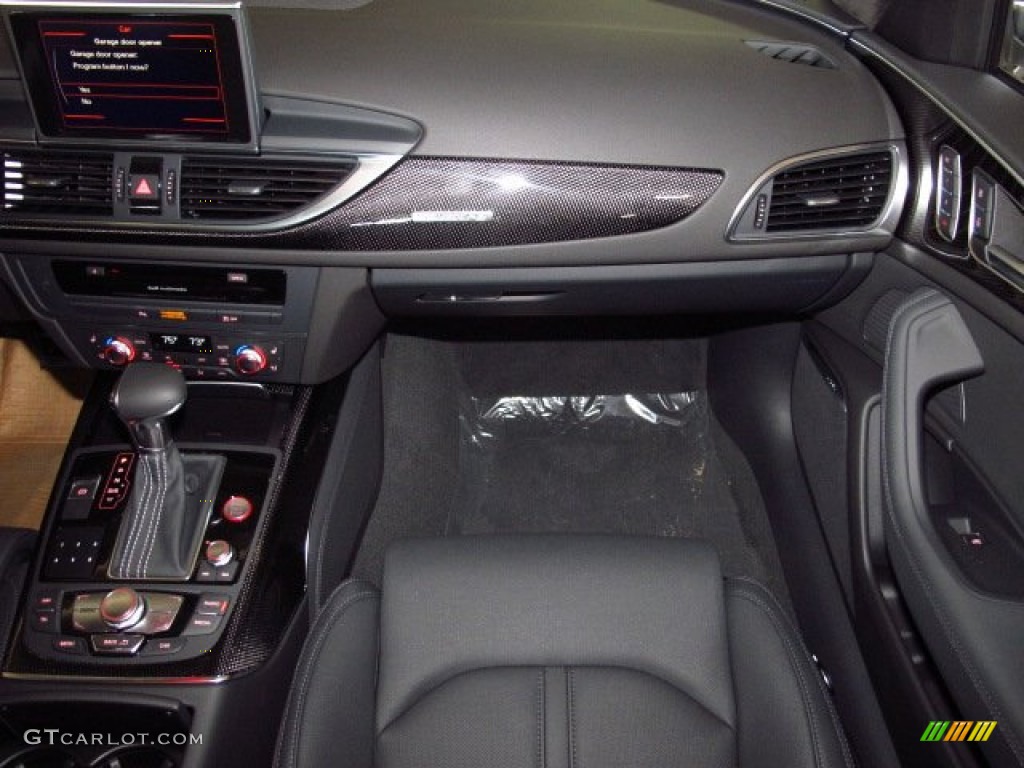 2014 Audi S6 Prestige quattro Sedan Black Valcona Dashboard Photo #84127283